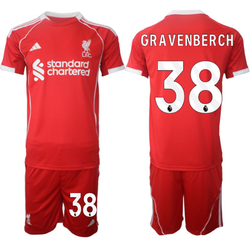 Men 2025-2026 Season Club Liverpool home red #38 Soccer Jersey->liverpool jersey->Soccer Club Jersey